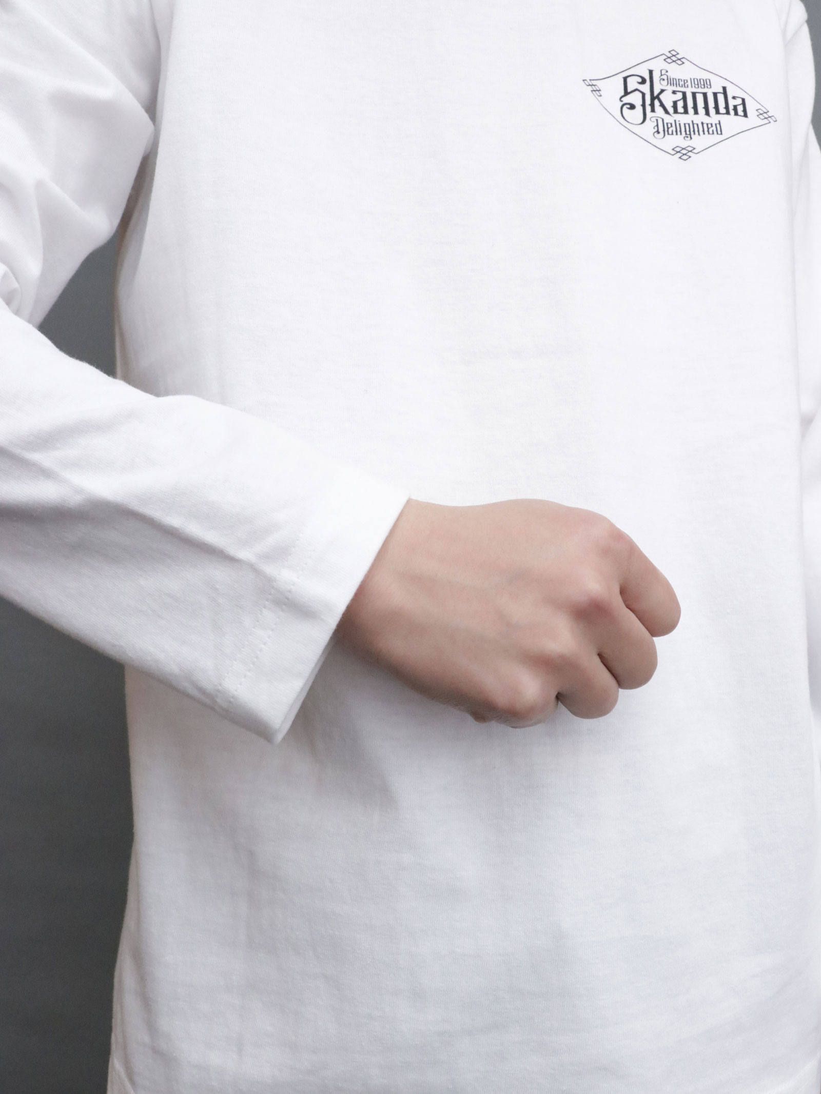 スリークレインロングスリーブTシャツ (ホワイト) / THREE CRANE  L/S TEE (WHITE)