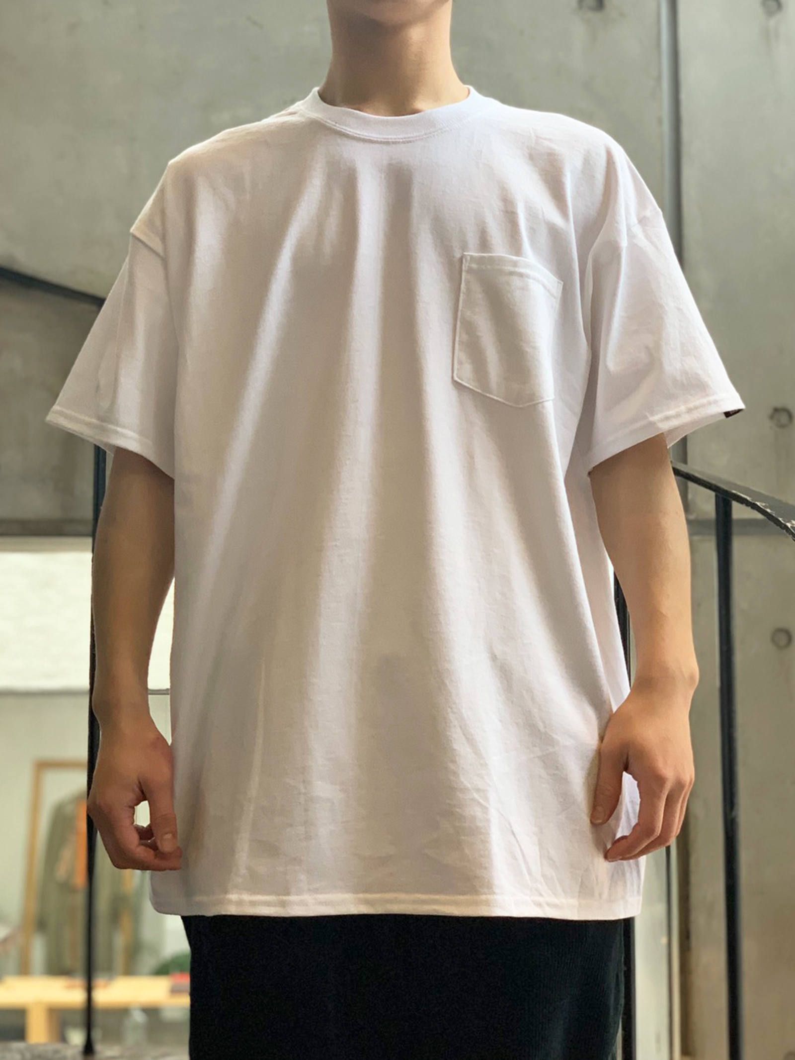 コラージュポケットTシャツ (ホワイト) / Collage Pocket Tee (WHITE)