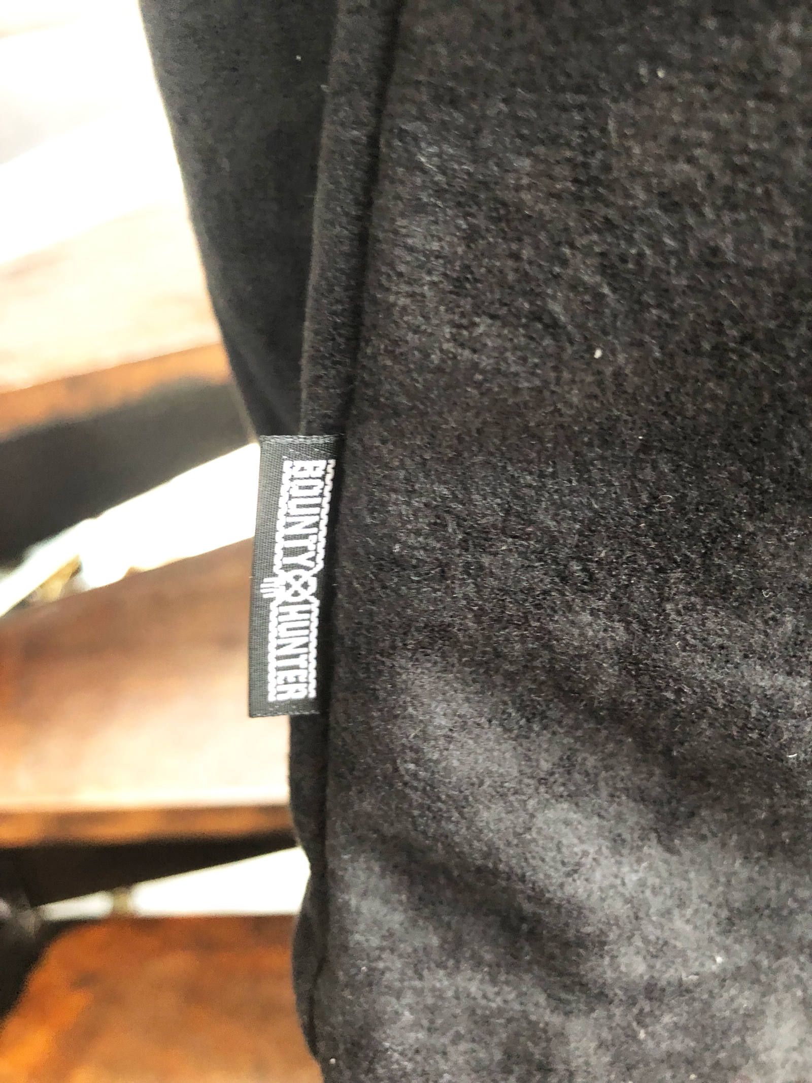 ベロアタイプクルーネック (ブラック) / VELOR TYPE CREW NECK (BLACK)