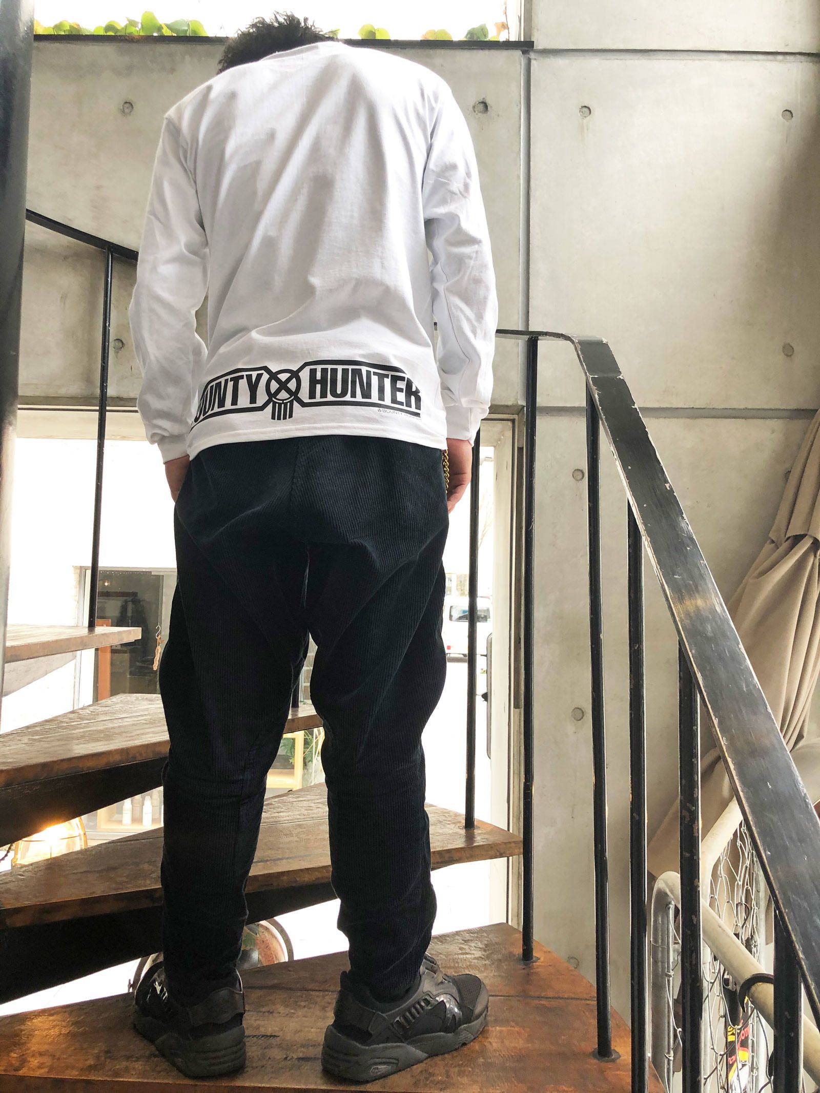 B×H LOGO L/S-TSHIRTS(WHITE) / B×H ロゴ ロングスリーブT-シャツ(ホワイト)