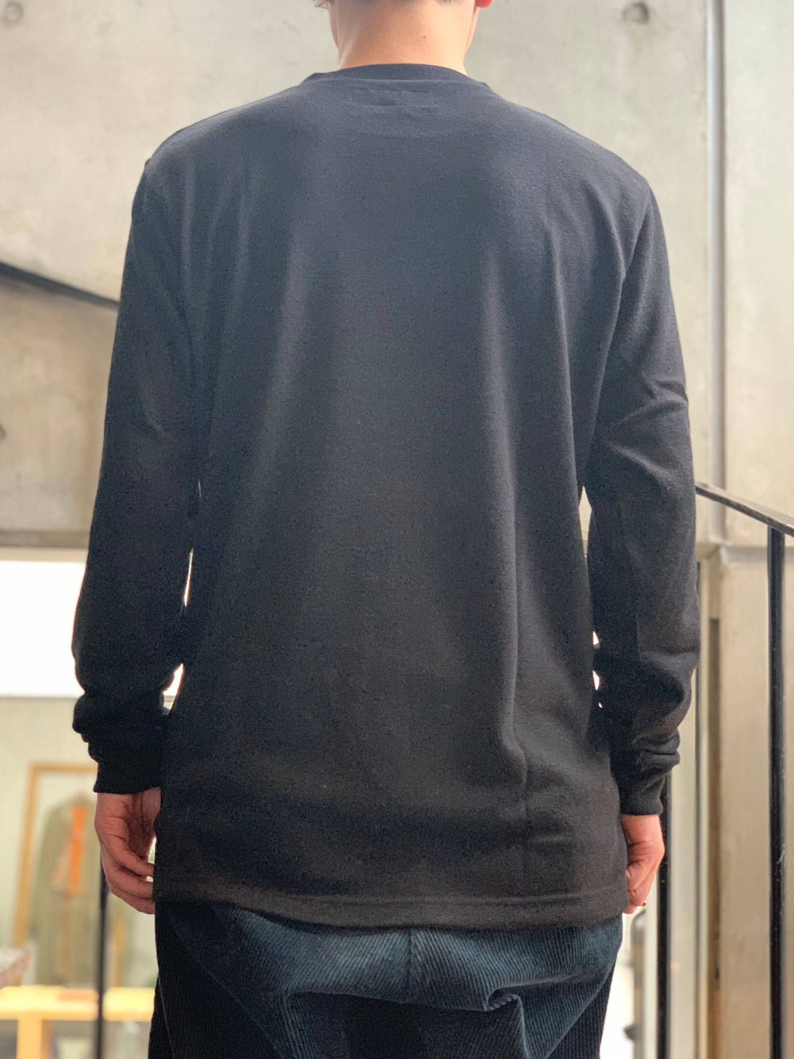 クルーネックニット (ブラック) / CREW NECK KNIT (BLACK)