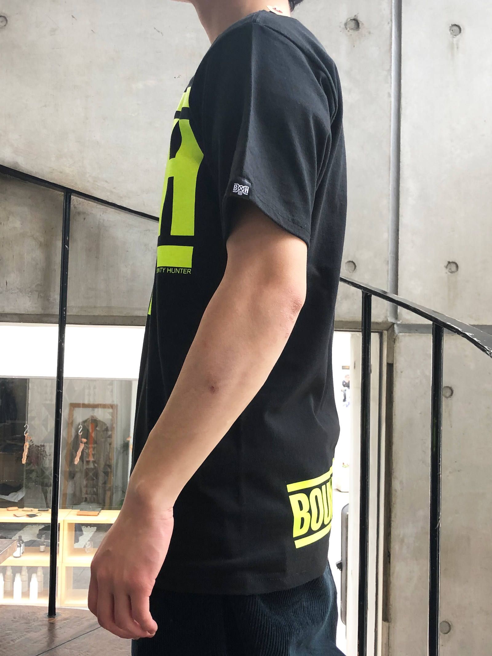 BxH 蛍光プリント LOGO TEE (グリーン)