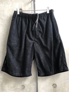 ベロアタイプイージーハーフパンツ (ブラック) / VELOR TYPE EASY HALF PANTS