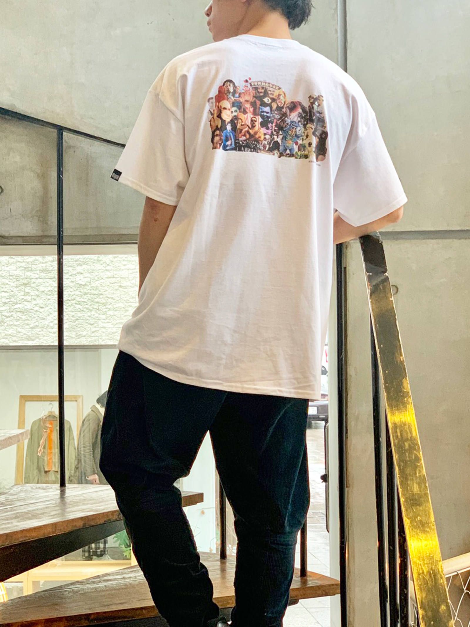 コラージュポケットTシャツ (ホワイト) / Collage Pocket Tee (WHITE)