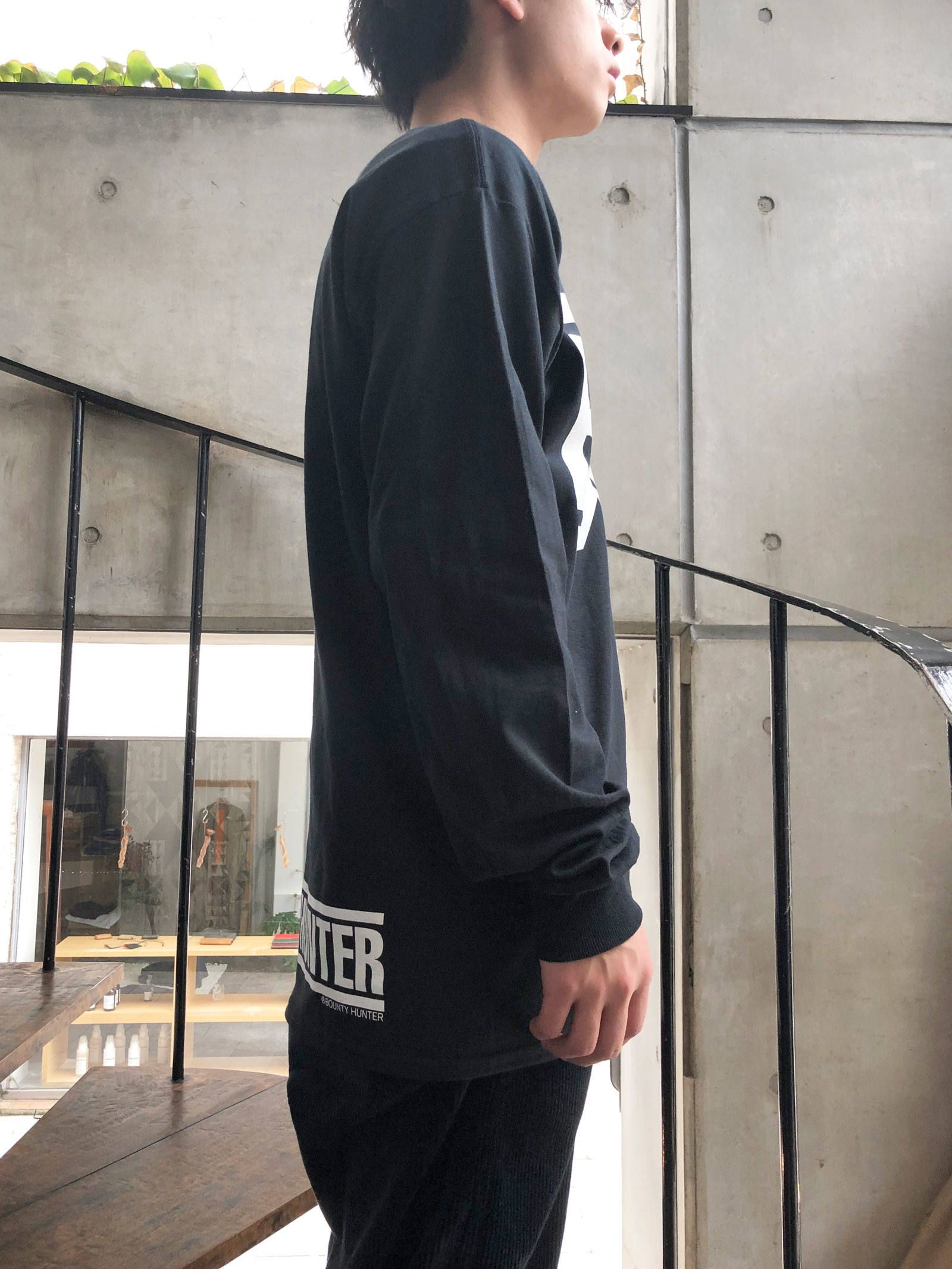 バウンティハンター　カットソー　ロンＴ ブラックバローン　サイズＭ NEIGHBORHOOD x BOUNTY HUNTER 21AW NBHD/C-TEE.LS 212BHBHN