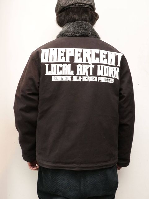 N-1 DECK JACKET2019 "ONEPERCENT LOCAL ART WORK" (BLACK)