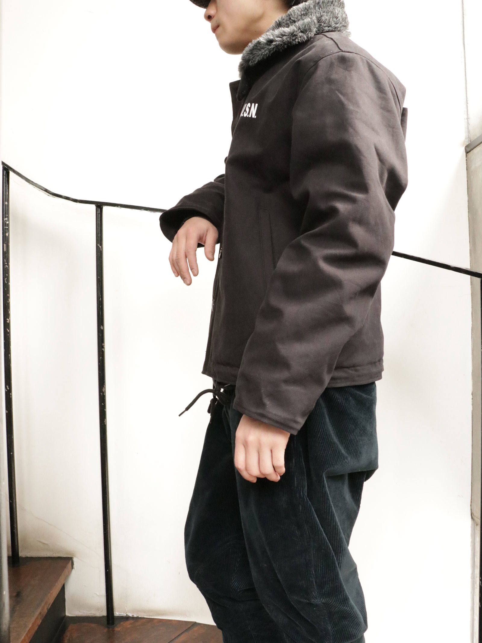 N-1 DECK JACKET2019 "ONEPERCENT LOCAL ART WORK" (BLACK)