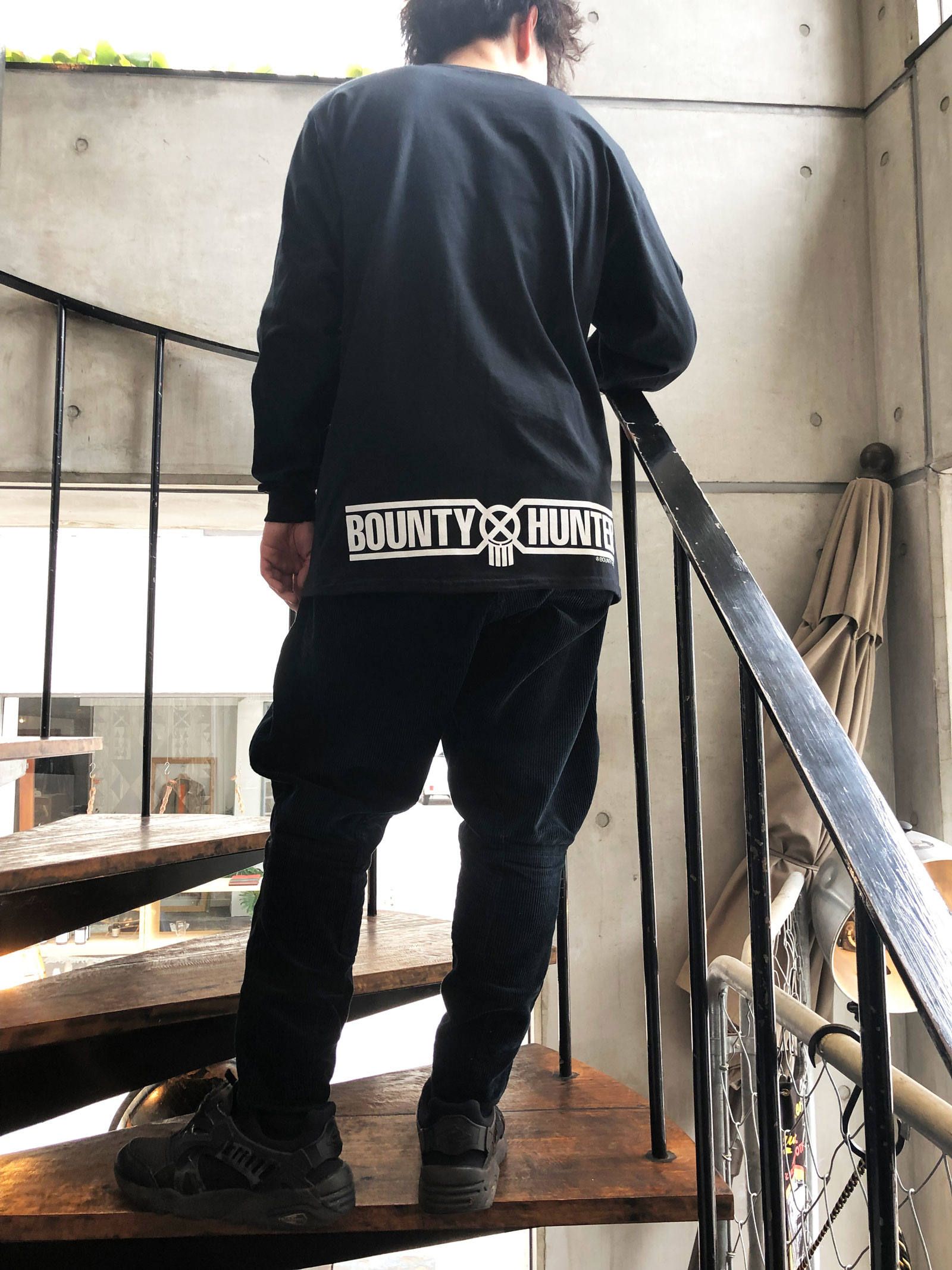 B×H LOGO L/S-TSHIRTS(BLACK) / B×H ロゴ ロングスリーブT-シャツ(ブラック)