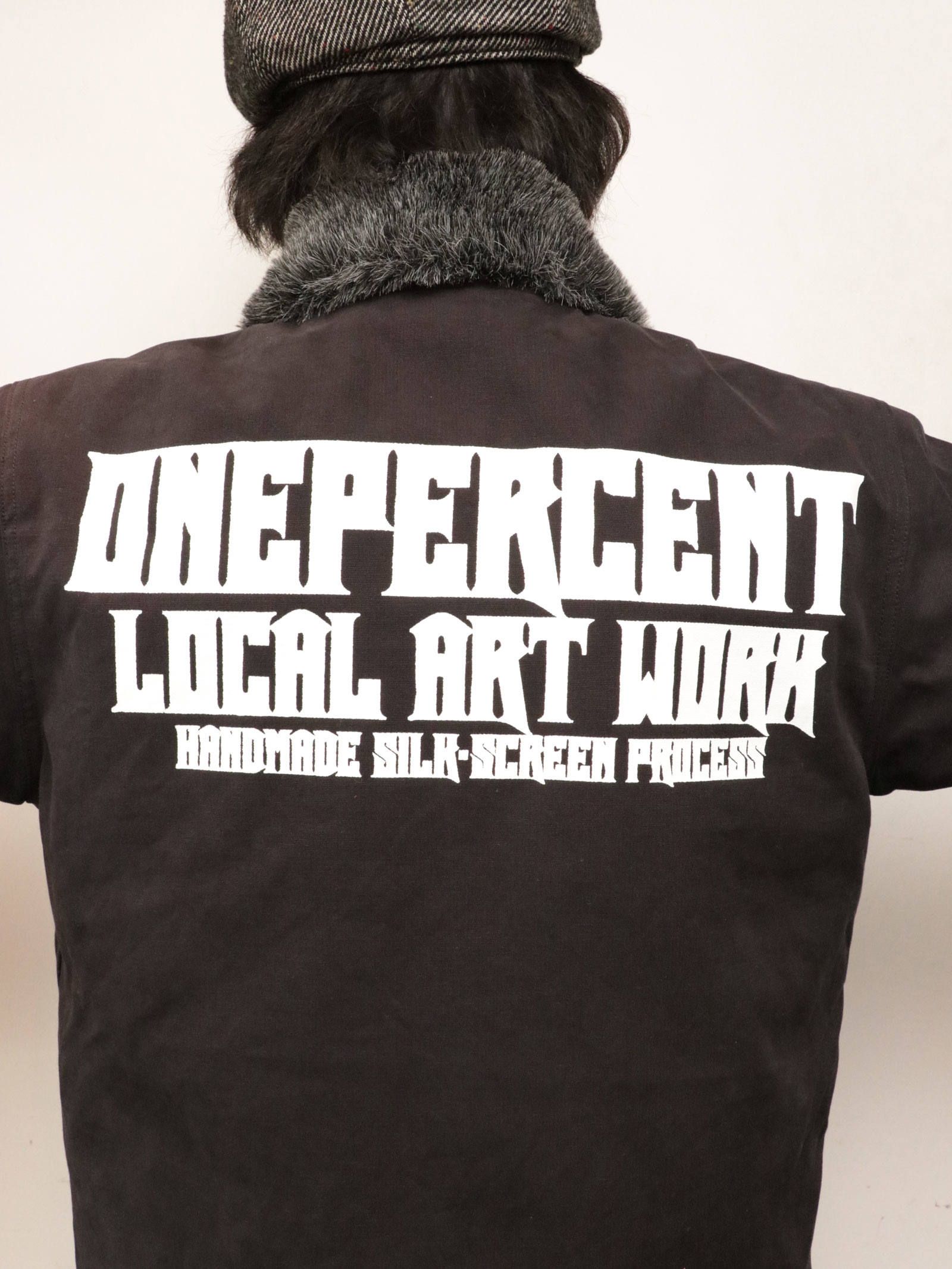 N-1 DECK JACKET2019 "ONEPERCENT LOCAL ART WORK" (BLACK)
