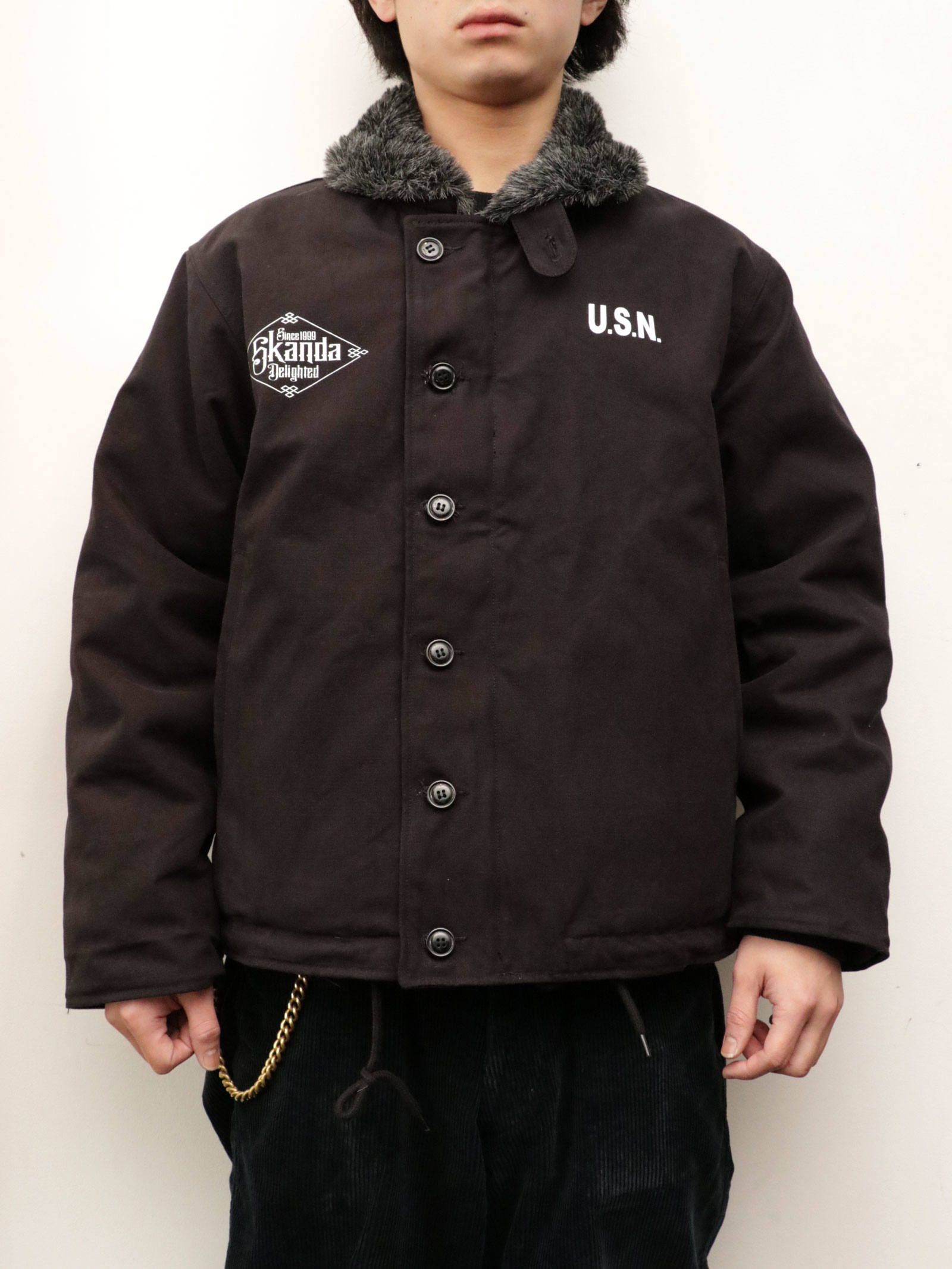 N-1 DECK JACKET2019 "ONEPERCENT LOCAL ART WORK" (BLACK)