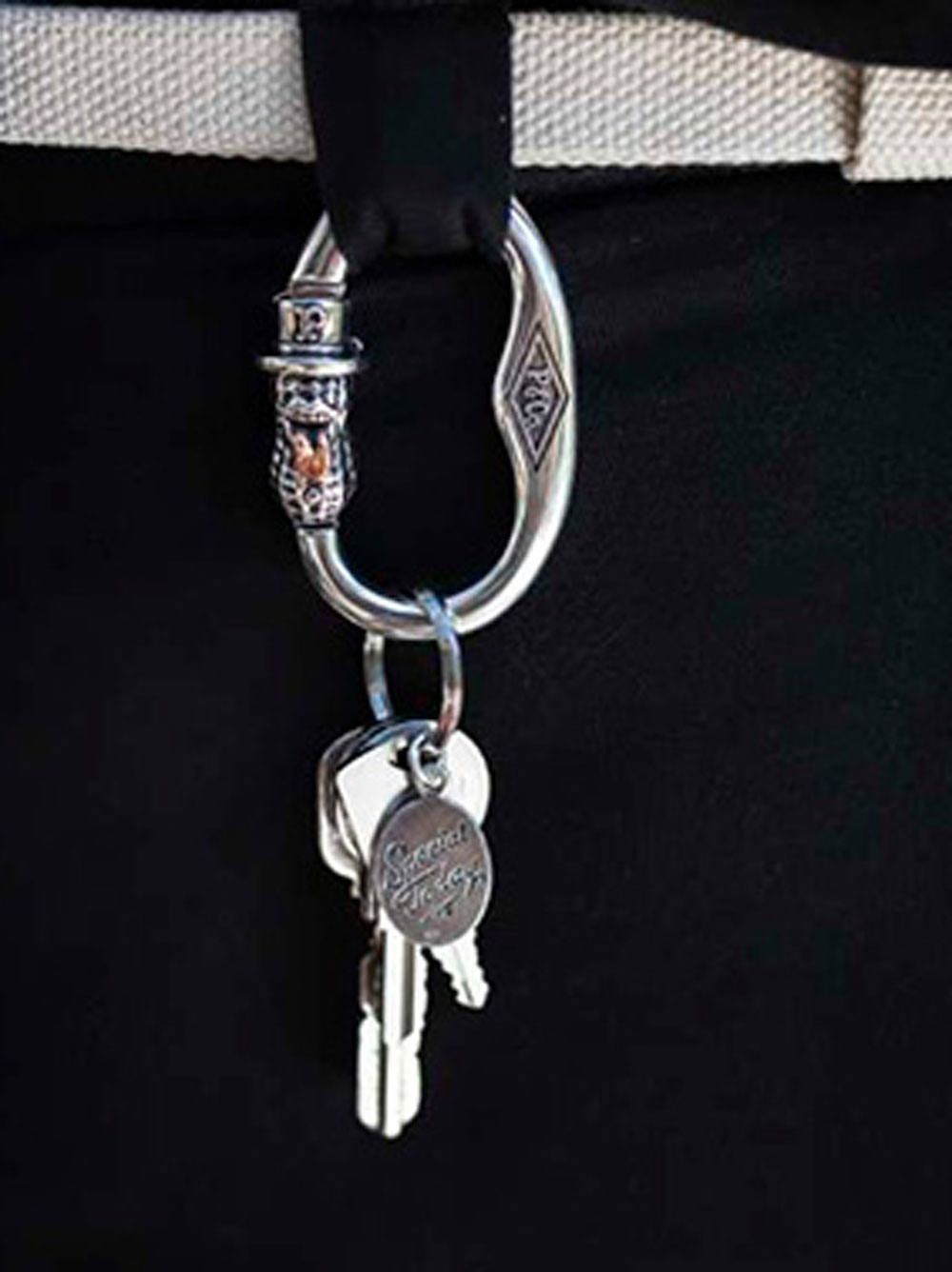 BEROPEANUTS CARABINER (SILVER×COPPER)