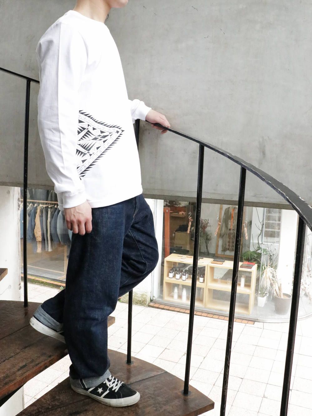 オリジナルロングスリーブTシャツ (ホワイト) / ORIGNAL L/S TEE (WHITE)