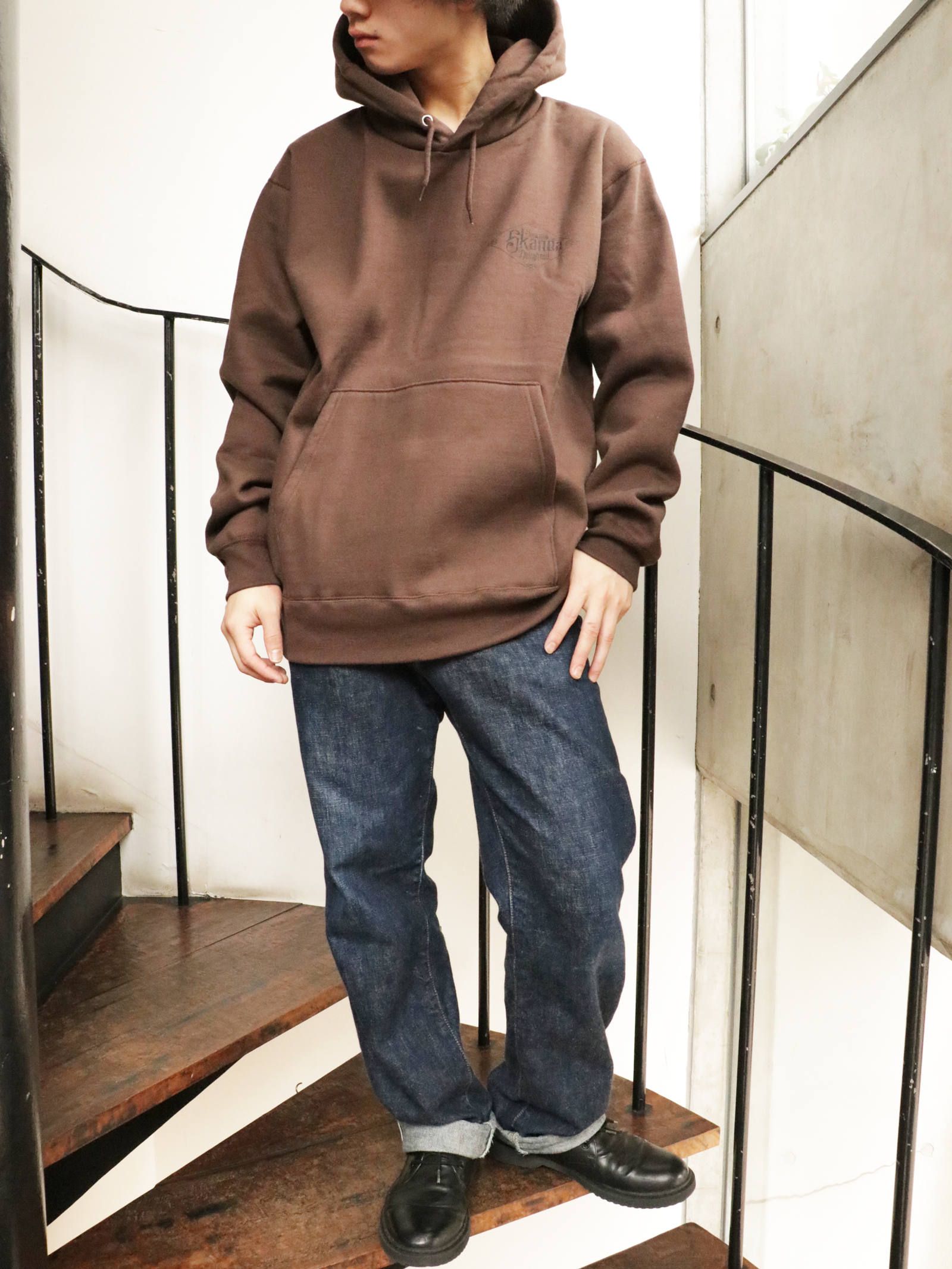 オリジナルヘビーオンスパーカー (ブラウン) / ORIGNAL HEAVY OZ PULLOVER (BROWN)