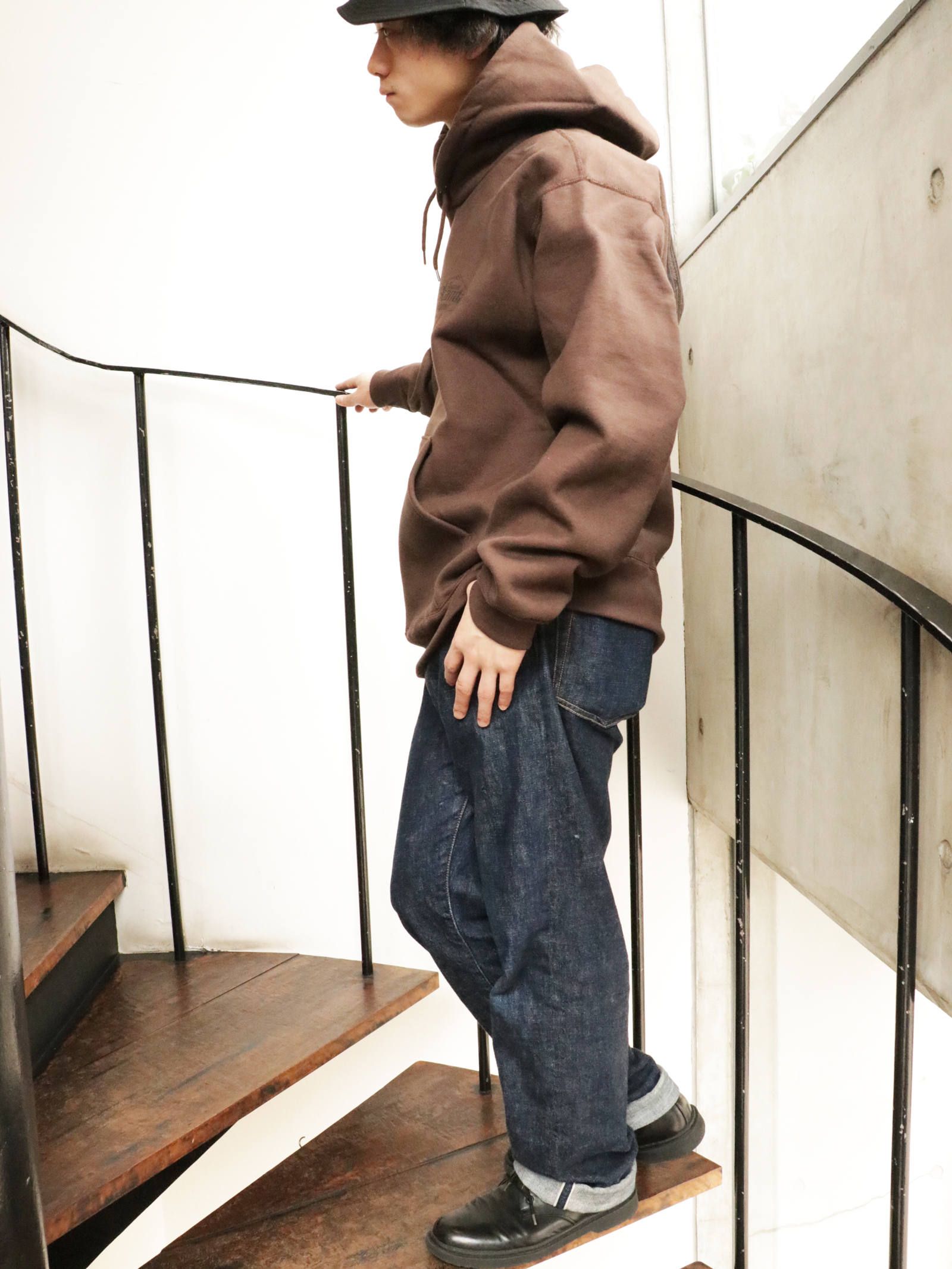 オリジナルヘビーオンスパーカー (ブラウン) / ORIGNAL HEAVY OZ PULLOVER (BROWN)