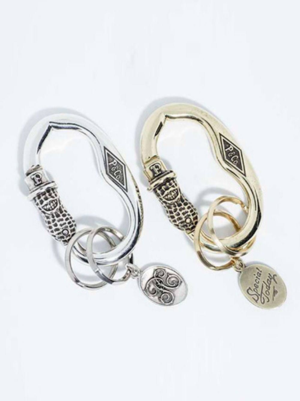 PEANUTS＆Co. Peanuts carabinar Silver PEANUTS & CO. - PEANUTS CARABINER (SILVER) | SKANDA