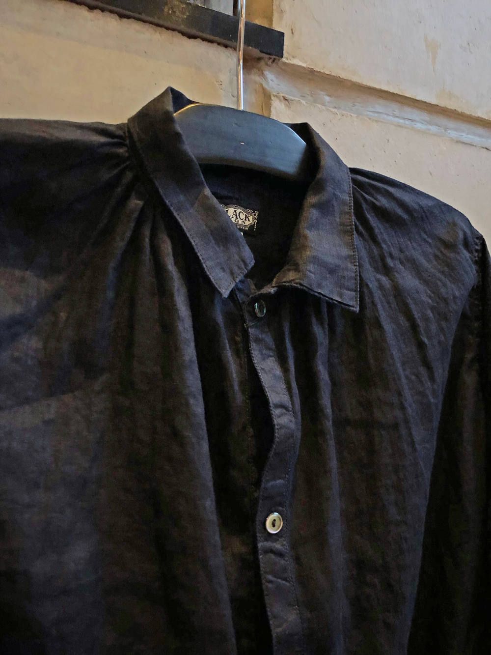 BLACK SIGN..French Gather Coat | SKANDA