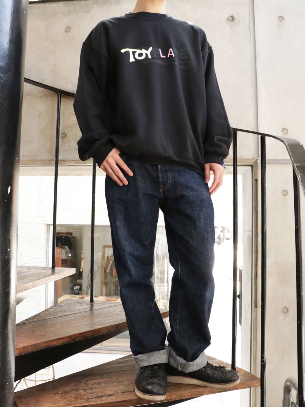オールスタークルーネックスエット (ブラック) / ALL STAR CREW NECK SWEAT (BLACK)