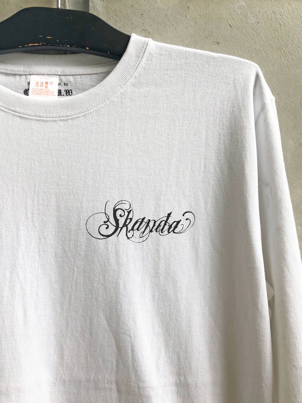 オリジナルBS VANDALロングスリーブTシャツ (ホワイト) / ORIGNAL BS BANDAL L/S TEE (WHITE)