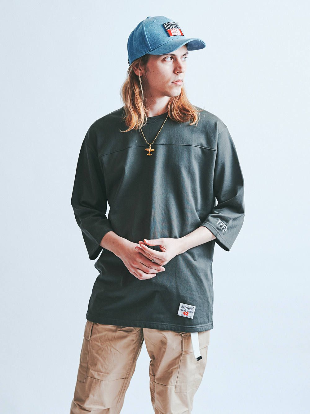 ミリタリーフットボールスエット(オリーブ) / MILITALY FOOTBALL SWEAT (ORIVE)