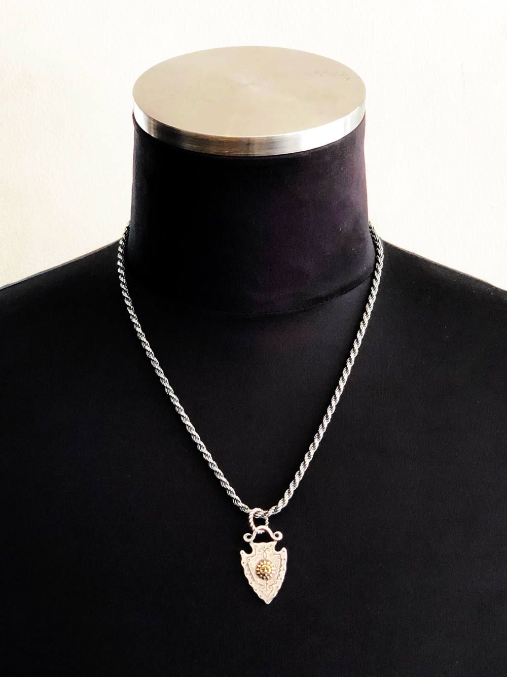 ARROW NECKTOP (SILVERxBRASS)
