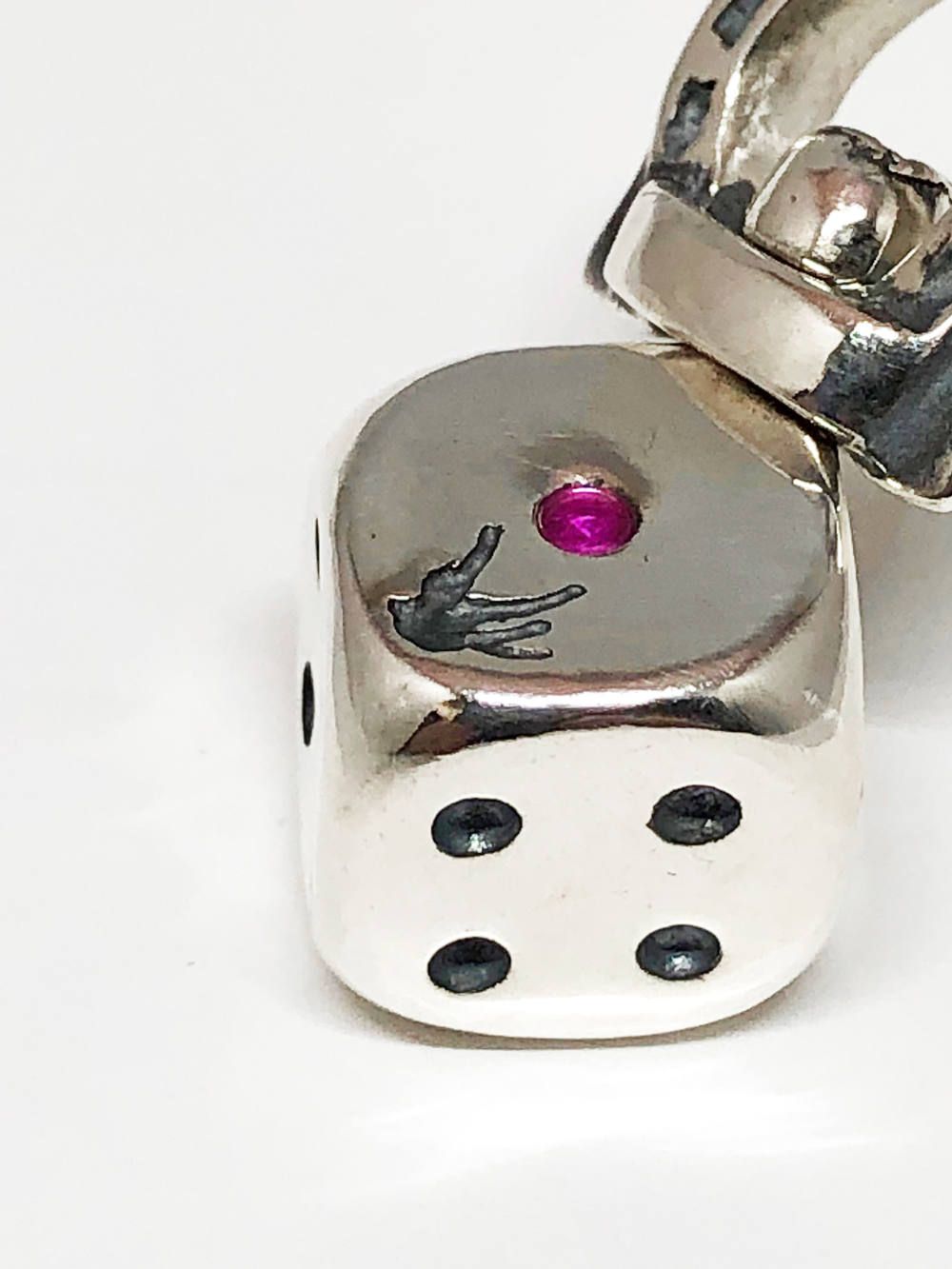 DICE "RUBY"NECKTOP (SILVER925)
