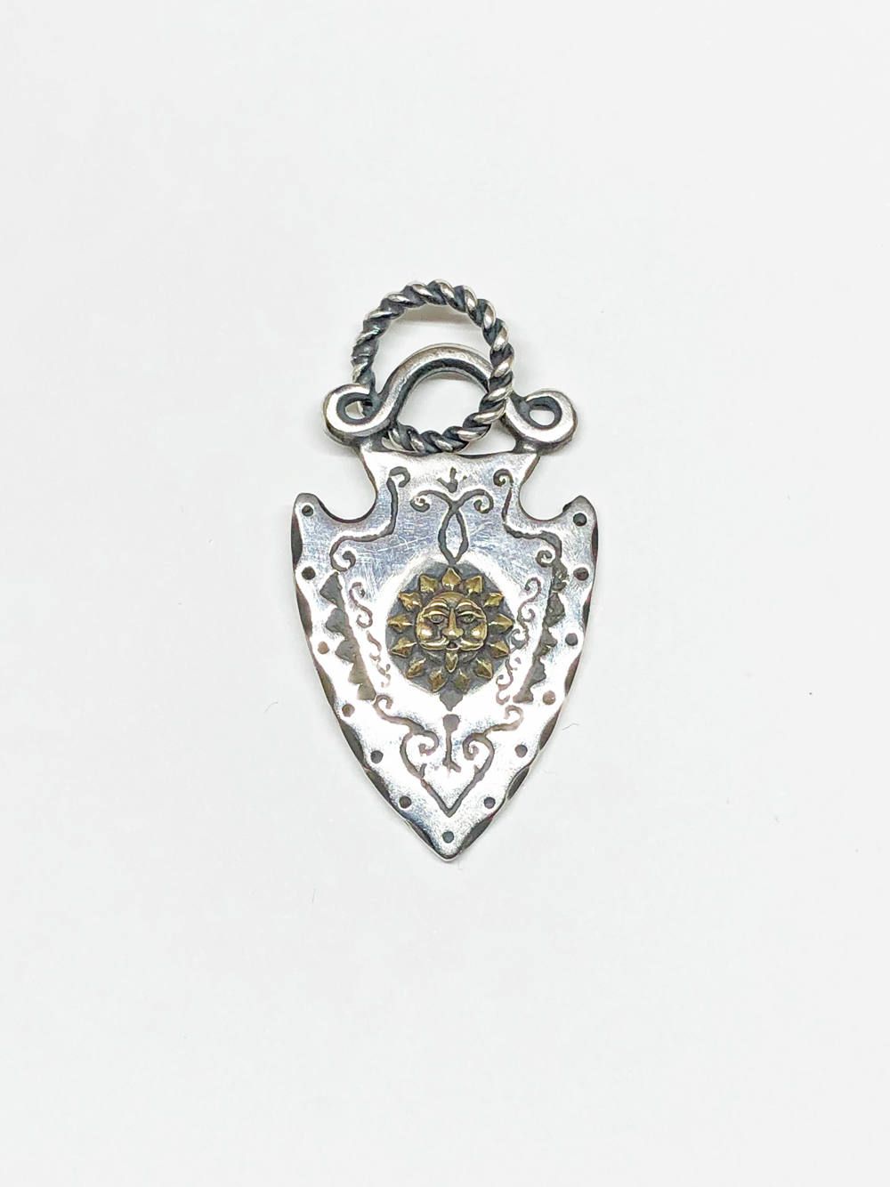 ARROW NECKTOP (SILVERxBRASS)