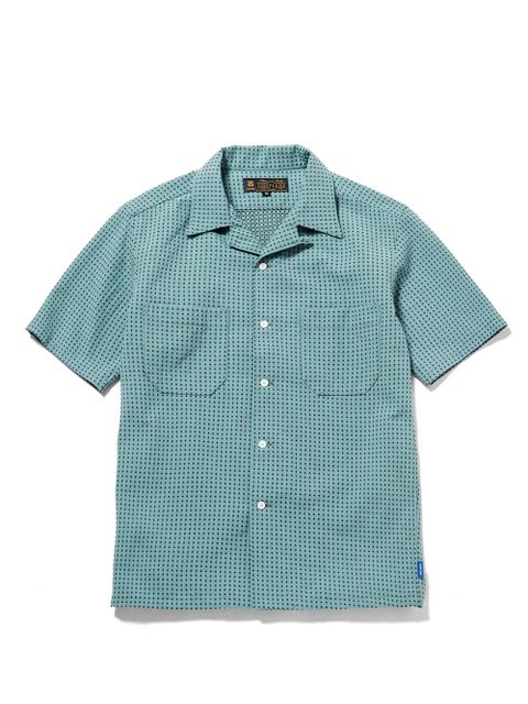 ドットオープンクールエアシャツ(ブラック) / DOT OPEN COLL AR SHIRT (BLACK)