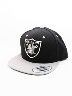 レイダースパッチベースボールキャップ (ブラックxグレー) / RAIDERS PATCH B.B CAP (BLACKxGRAY)