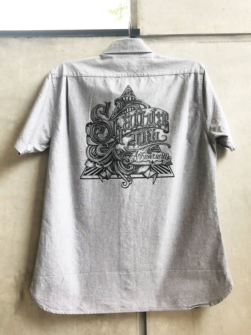 オリジナルオックスフォードショートスリーブシャツ(グレー) / ORIGNAL OXFORD S/S SHIRT (GRAY)