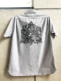 オリジナルオックスフォードショートスリーブシャツ(グレー) / ORIGNAL OXFORD S/S SHIRT (GRAY)