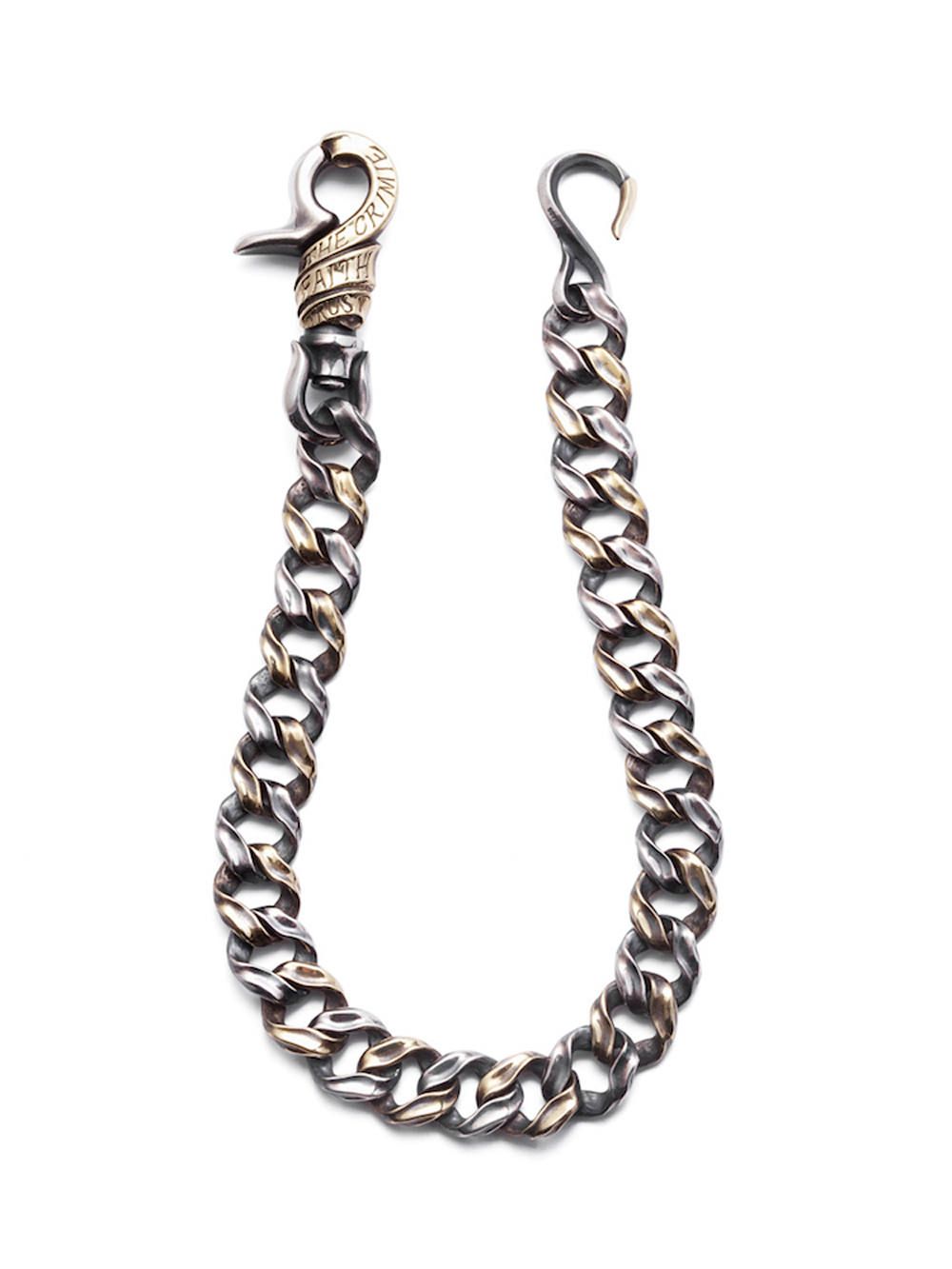 CRIMIE - MIGHTY MIDDLE WALLET CHAIN (SILVER×BRASS) | SKANDA