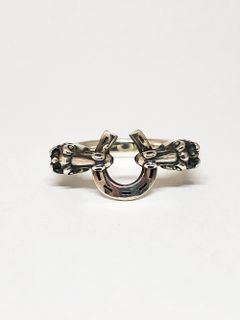 RING HORSE & HORSESHOE (LARGE) (SILVER925)