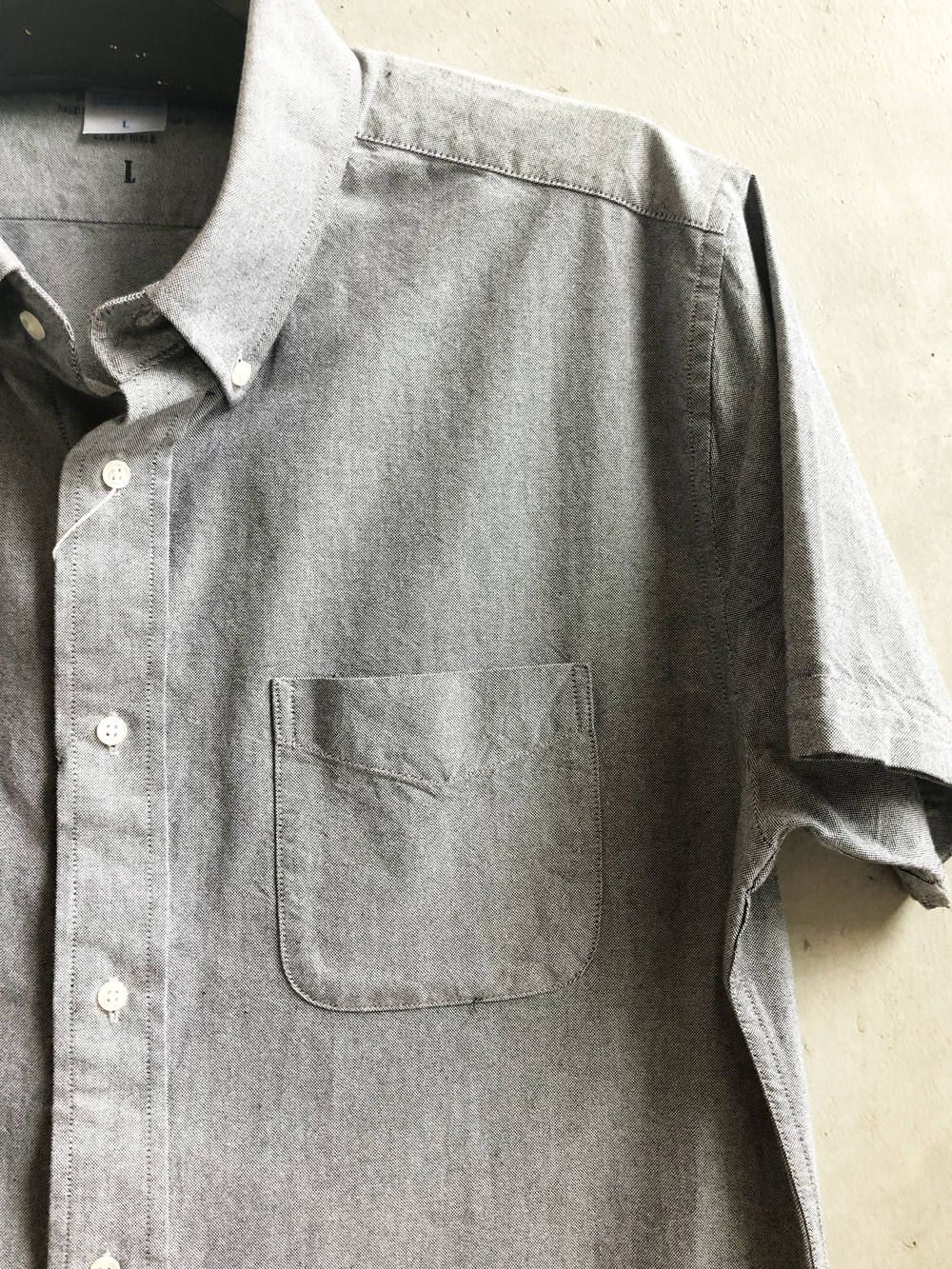 オリジナルオックスフォードショートスリーブシャツ(グレー) / ORIGNAL OXFORD S/S SHIRT (GRAY)
