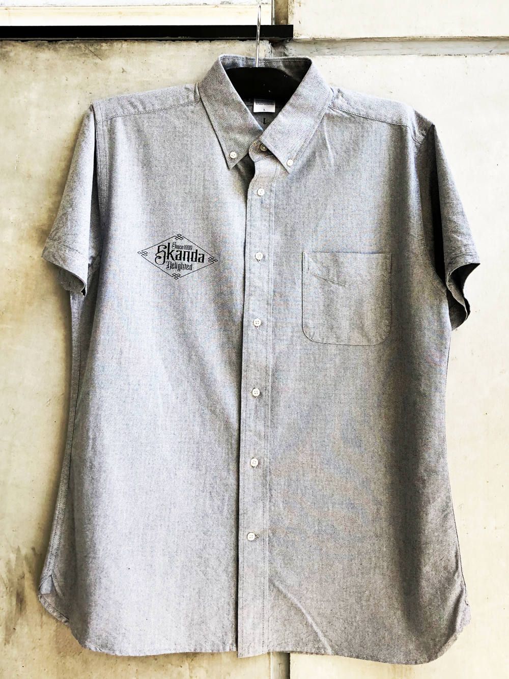 オリジナルオックスフォードショートスリーブシャツ(グレー) / ORIGNAL OXFORD S/S SHIRT (GRAY)