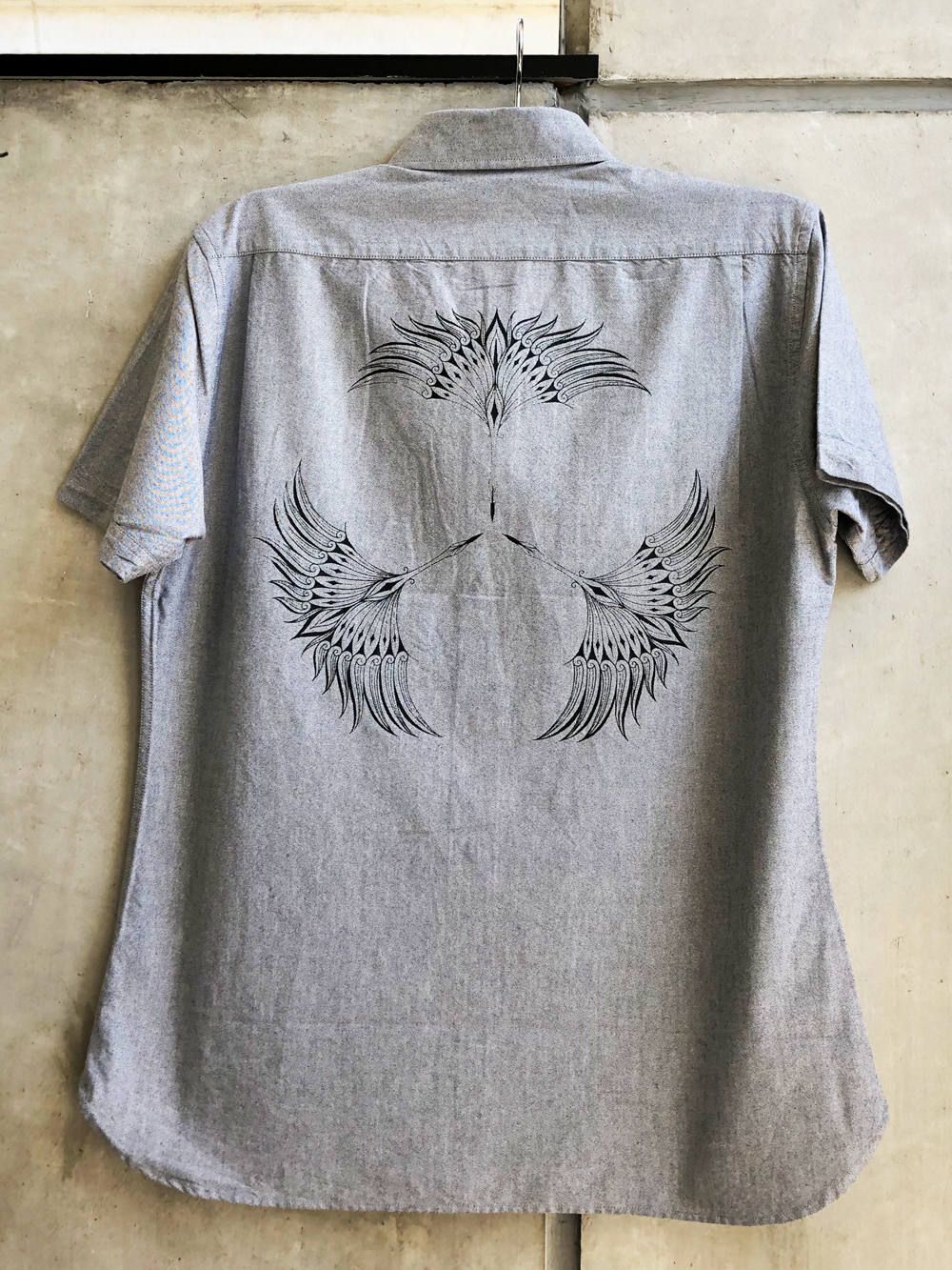 オリジナルオックスフォードショートスリーブシャツ(グレー) / ORIGNAL OXFORD S/S SHIRT (GRAY)