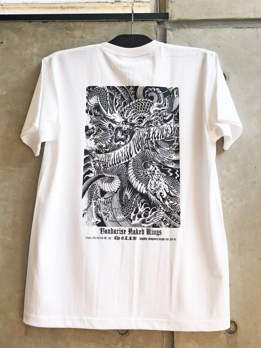 SKANDAオリジナルドラゴンTシャツ (ホワイト) / SKANDAORIGNAL DRAGON T-SHIRT (WHITE)
