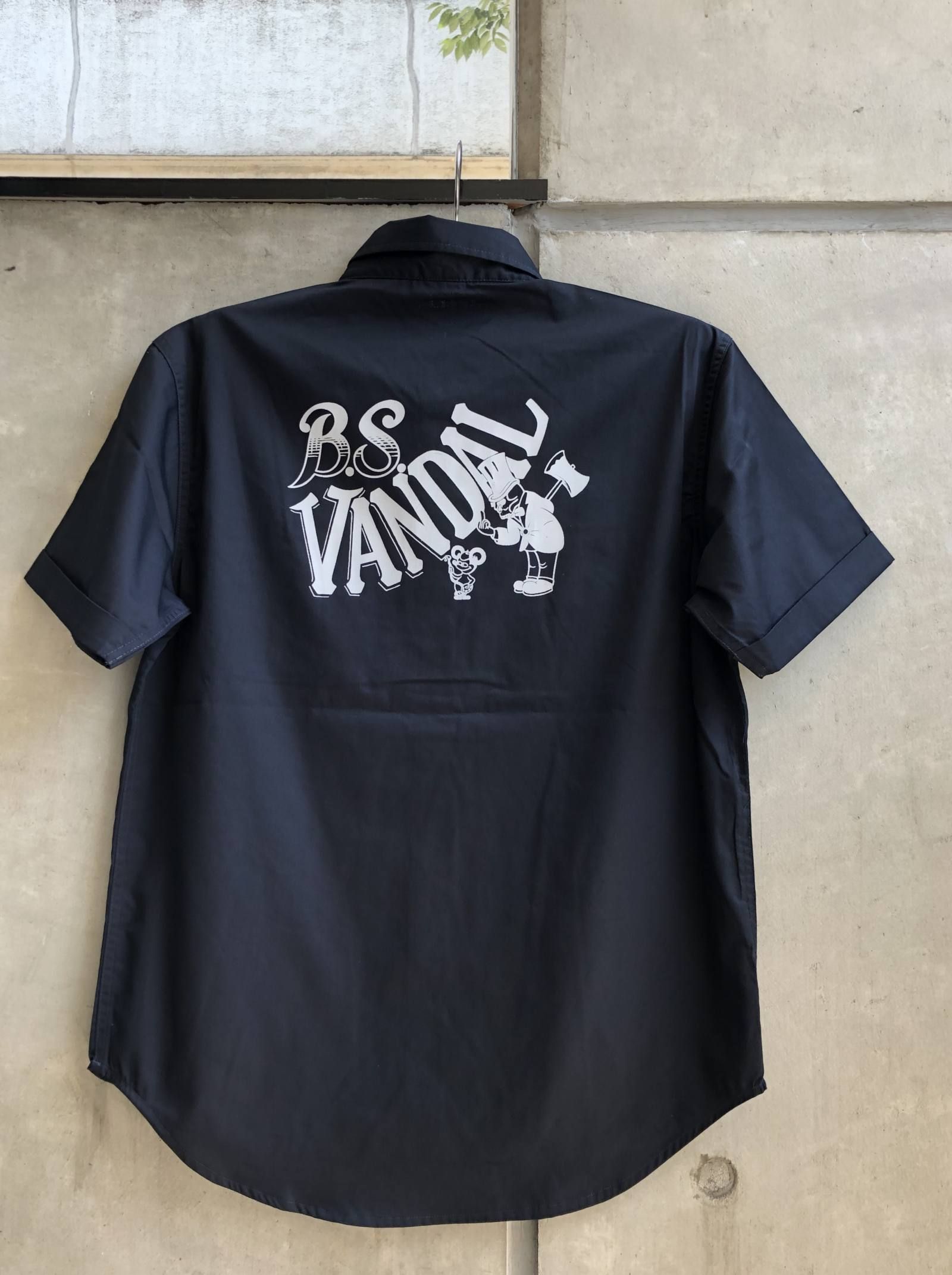 オリジナルワークショートスリーブシャツ (ネイビー) / ORIGNAL WORK S/S SHIRT (NAVY)