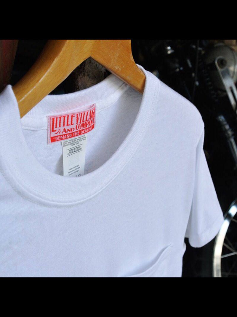 リトルビレッジ ロゴ Tシャツ (白) / "LITTLE VILLAGE & CO" LOGO TEE (WHITE)