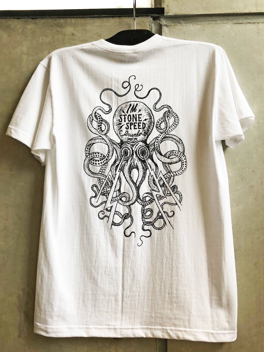 SKANDAオリジナル クラーケンTシャツ (ホワイト) / SKANDAORIGNAL KRAKEN T-SHIRT (WHITE)