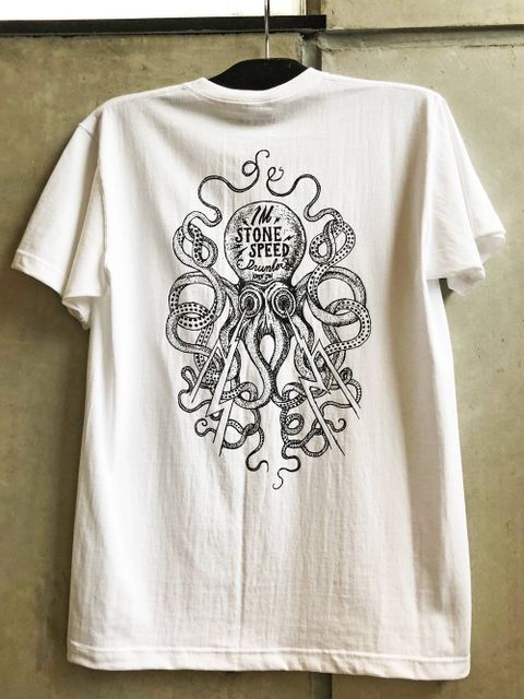 SKANDAオリジナル クラーケンTシャツ (ホワイト) / SKANDAORIGNAL KRAKEN T-SHIRT (WHITE)