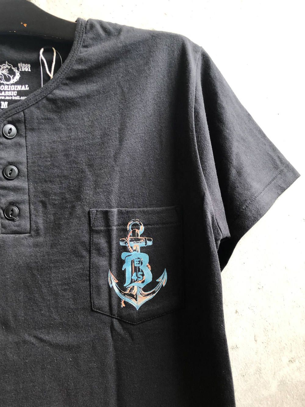 アンカーショートスリブTシャツ(ブラック) / ANCHOR S/S Tsh (BLACK)