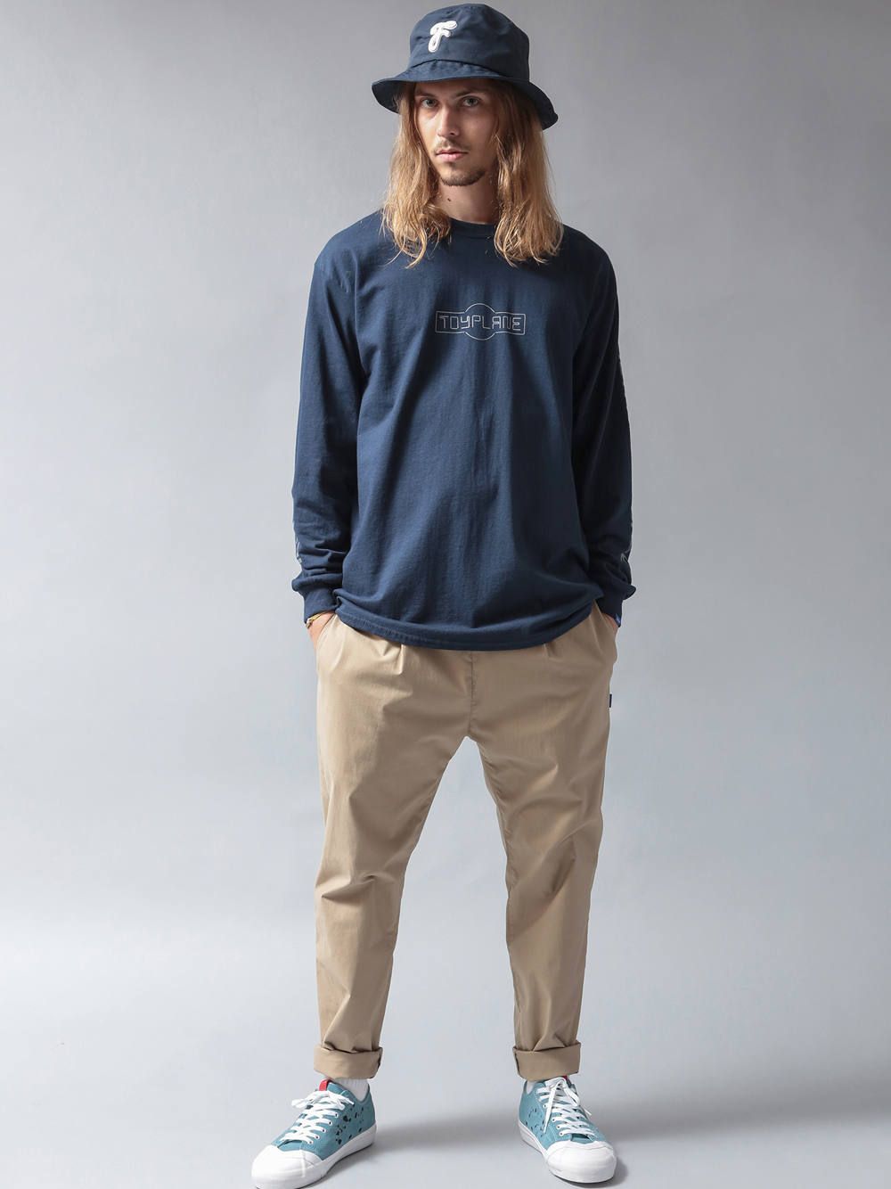 ネオンサインロングスリーブTシャツ(ネイビー) / NEON SIGN L/S TEE (NANY)