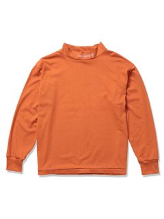 ビッグモックネックロングスリーブTシャツ(オレンジ) / BIG MOCK NECK L/S TEE (ORANGE)