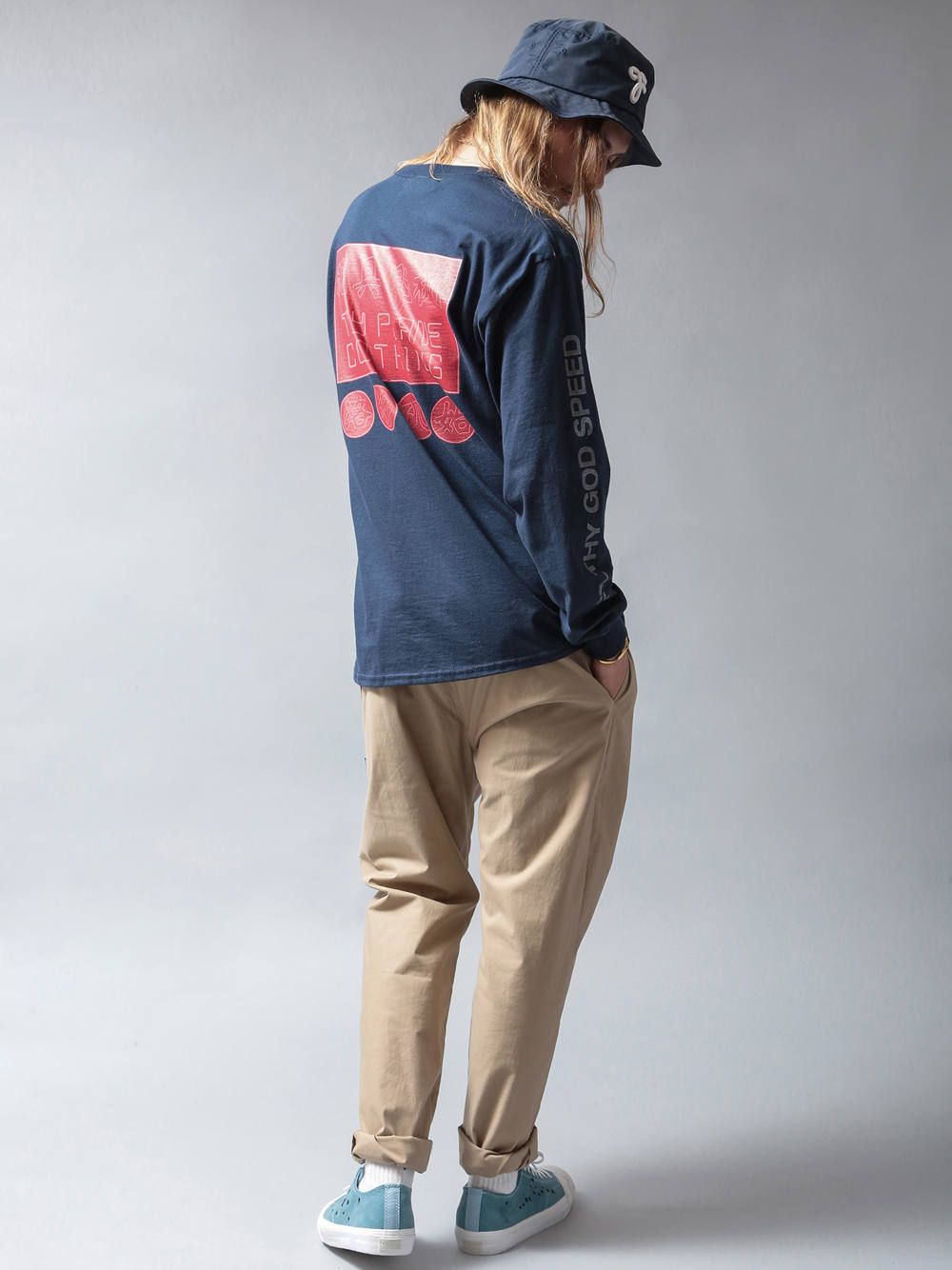 ネオンサインロングスリーブTシャツ(ネイビー) / NEON SIGN L/S TEE (NANY)