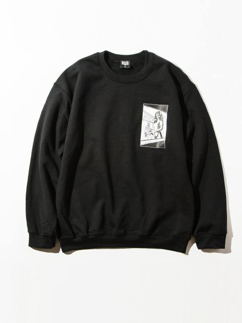 HB クルーネックスエットシャツ (BLACK) / HB Crew Neck Sweat Shirts (BLACK)