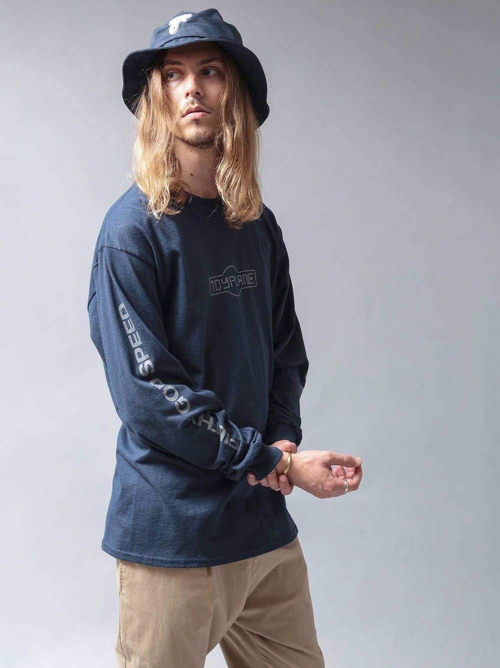 ネオンサインロングスリーブTシャツ(ネイビー) / NEON SIGN L/S TEE (NANY)