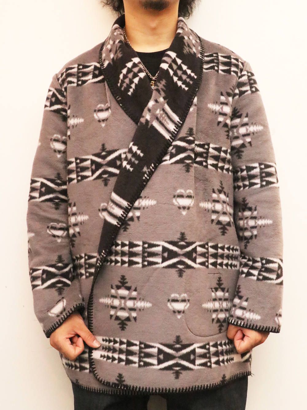 BY GLADHAND - SPIRITS HEART - JACKET(GRAY×BLACK ...