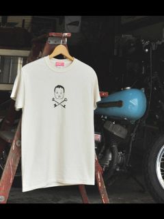 リトルビレッジ ベイビー Tシャツ (ホワイト) / "LITTLE VILLAGE & CO" LOGO TEE (WHITE)