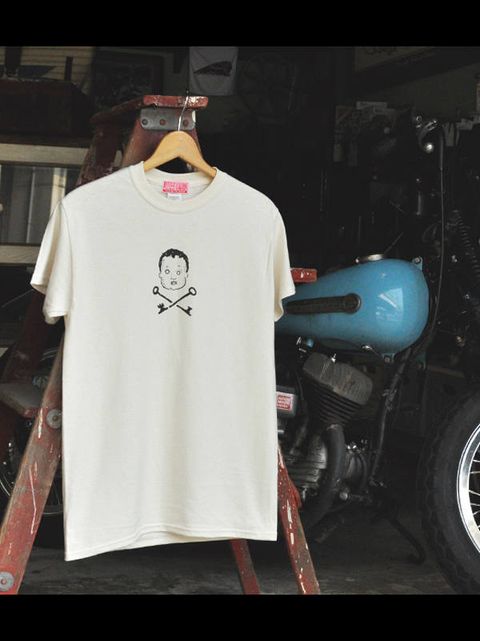 リトルビレッジ ベイビー Tシャツ (ホワイト) / "LITTLE VILLAGE & CO" LOGO TEE (WHITE)