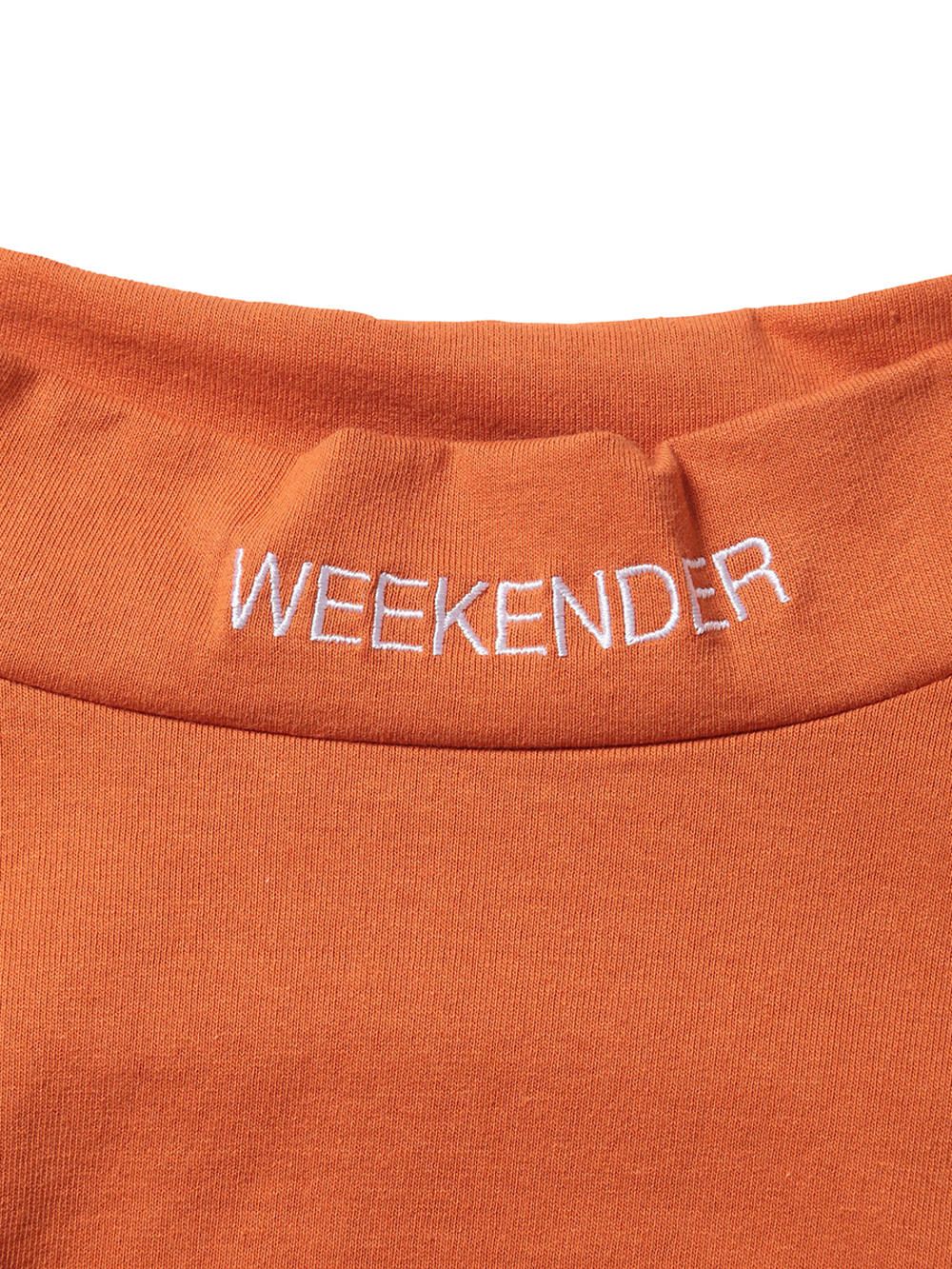 ビッグモックネックロングスリーブTシャツ(オレンジ) / BIG MOCK NECK L/S TEE (ORANGE)